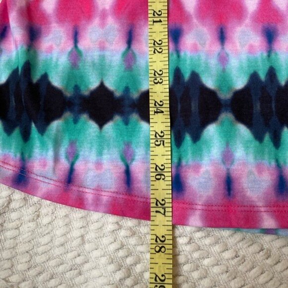 NWT Zelos Tie-Dye Racerback Tank Top With Twisted Back Size M - Picture 6 of 7